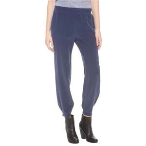 Brochu Walker “Pull on Pant” 100% Washable Silk Navy Size M